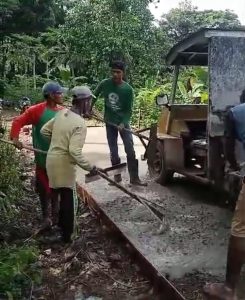 Ditunggu Tanpa Kepastian, Akhirnya Warga Kerebang Pekon Pardasuka Bangun Jalan Secara Swadaya