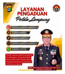 Polda Lampung Buka Layanan Pengaduan Digital 24 Jam, Respon Cepat dan Efesien