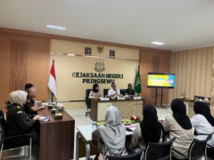Kejari Pringsewu laksanakan Rapat Koordinasi dan Monitoring Kegiatan Pendistribusian Program Makan Bergizi Gratis (MBG) di Kabupaten Pringsewu.