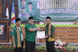Pelantikan Pengurus GP Ansor Pringsewu, Bupati Ajak Kolaborasi Jaga Persatuan