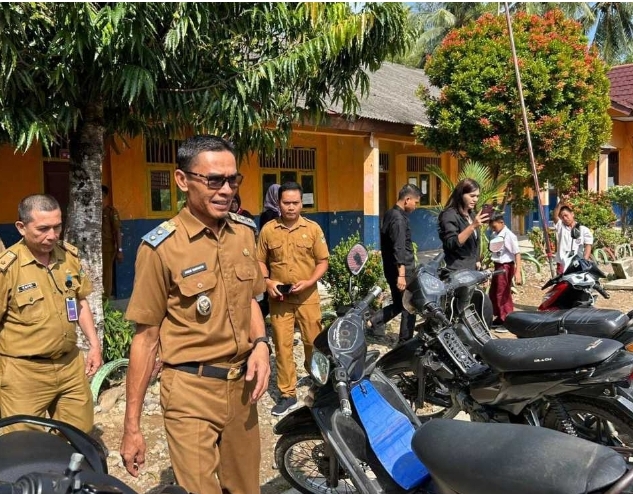 Wabup Tanggamus Sambangi SDN 1 Sukabanjar, Pendidikan Jadi Prioritas Utama