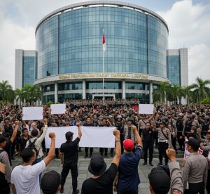 Demonstrasi Damai di Gedung DPRD Lampung: Aksi Teladan Penuh Kehangatan